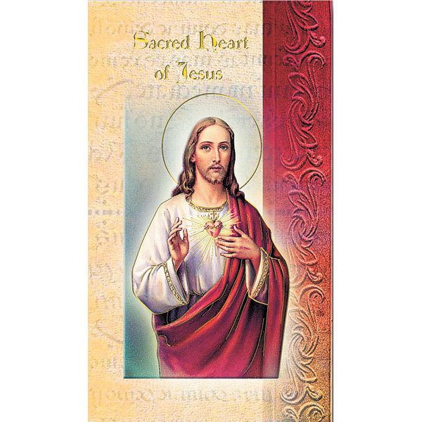 Sacred Heart of Jesus Mini Lives of the Saints Holy Card