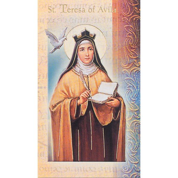 Teresa of Avila Mini Lives of the Saints Holy Card