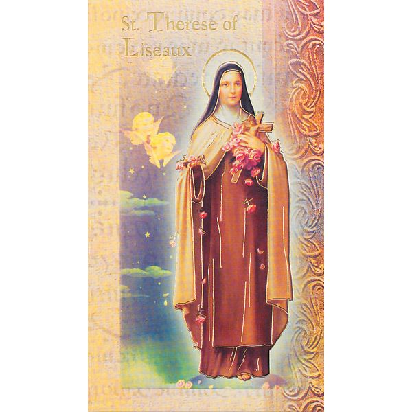 Therese of Liseaux Mini Lives of the Saints Holy Card