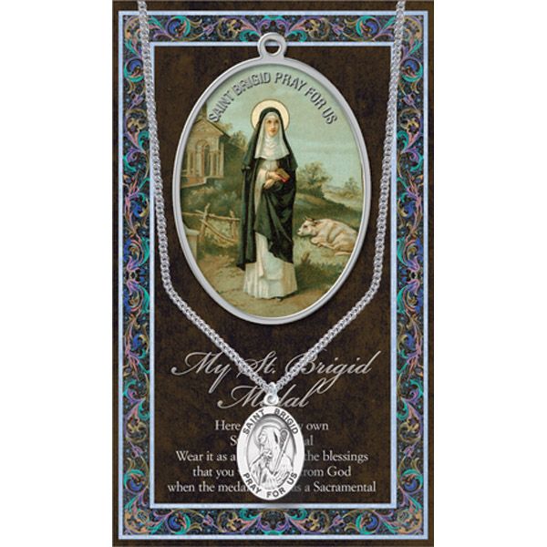Brigid Pewter Patron Saint Medal