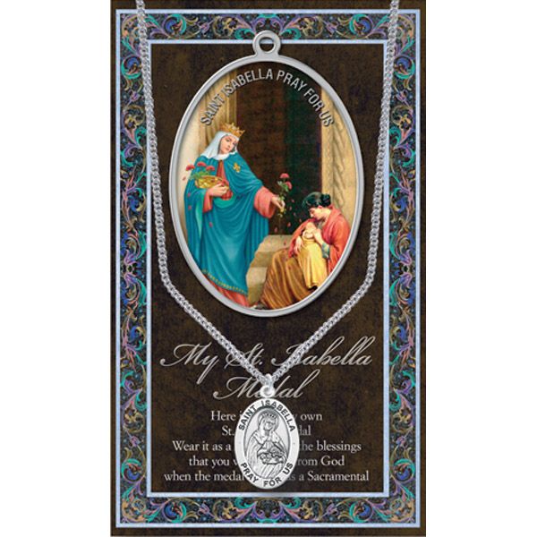 Isabella Pewter Patron Saint Medal