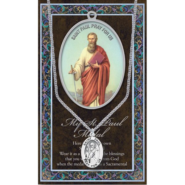Paul Pewter Patron Saint Medal