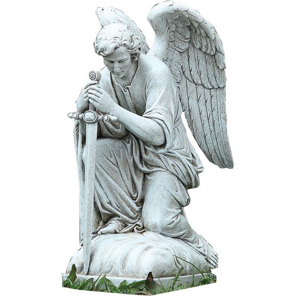 Kneeling Angel Outdoor Garden Statue