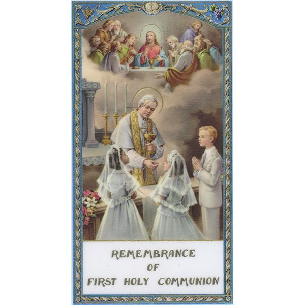 Remembrance Communion Holy Card