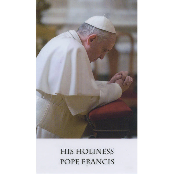 Pope Francis I Holy Card