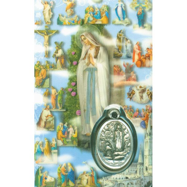 20 Mysteries Rosary Devotional Holy Card