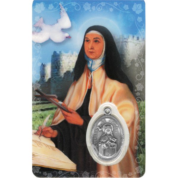 Teresa of Avila Devotional Holy Card