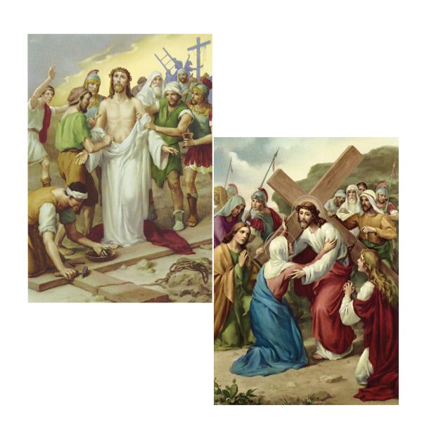 4 X 6 Stations of the Cross Illustrations