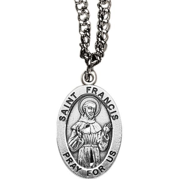 Francis Oval Patron Saint Medal – Catholic Home and Church