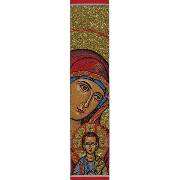 Virgin Kazan Madonna and Child Tapestry Bookmark
