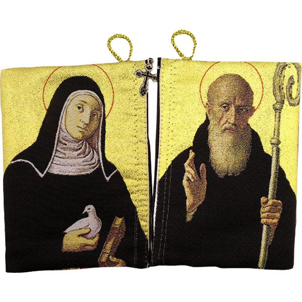 St Benedict and St Scholastica Icon Pouch