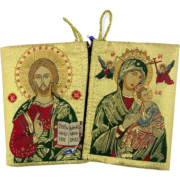 Christ the Teacher and OL Perpetual Help Icon Pouch