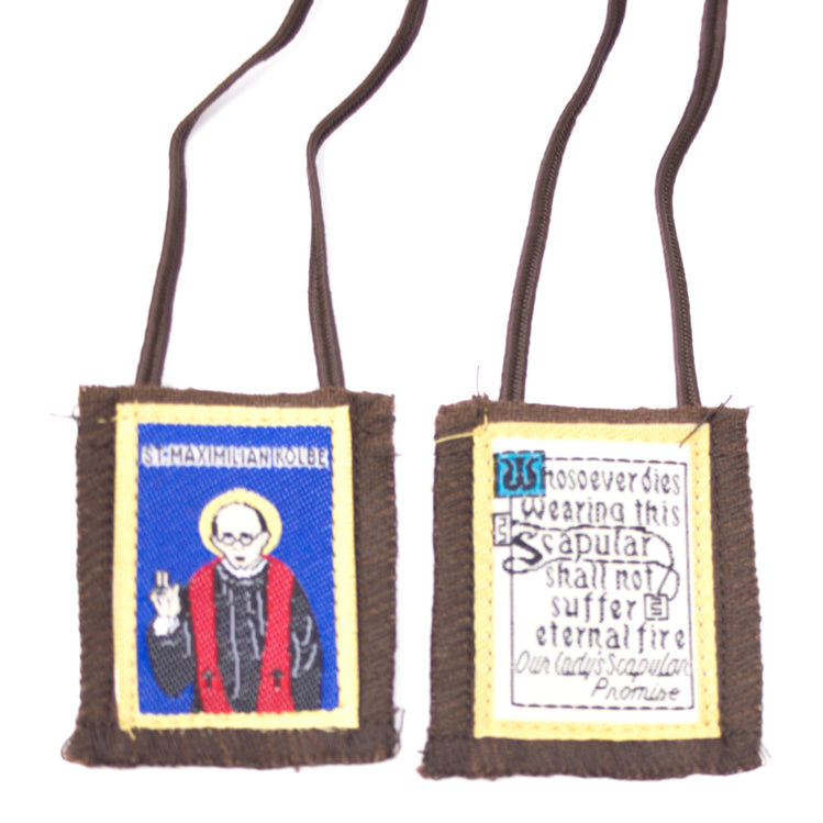 Maximillian Kolbe Brown Scapular