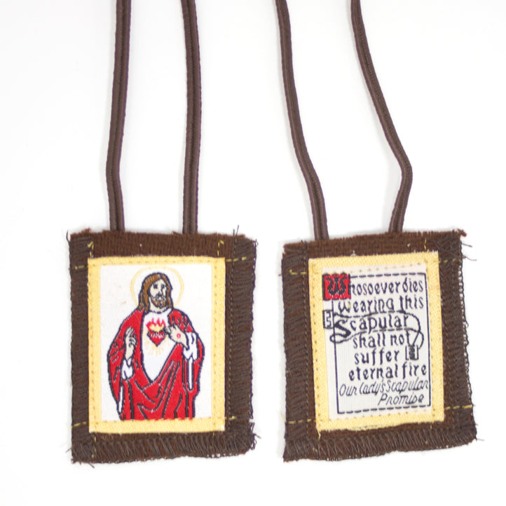 Sacred Heart of Jesus Brown Scapular