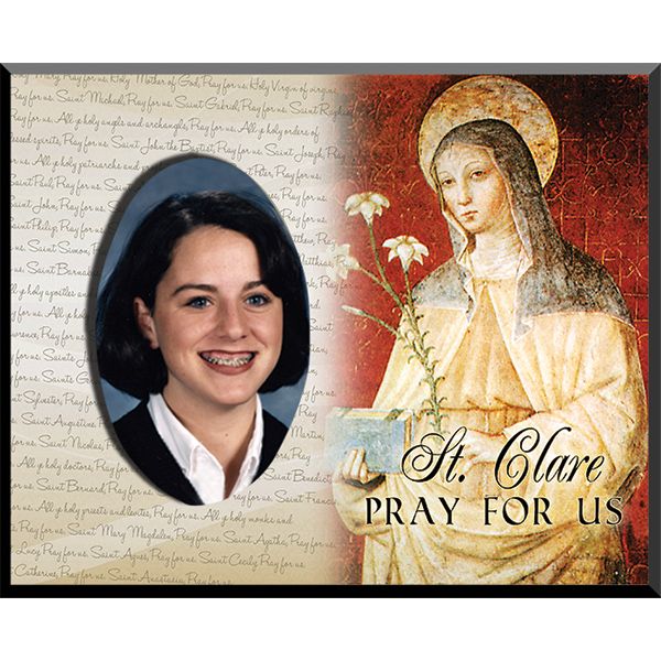 St Clare Pick Your Saint Confirmation Frame