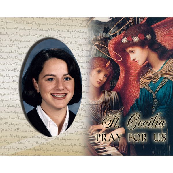 St Cecilia Pick Your Saint Confirmation Frame