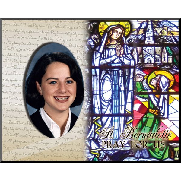 St Bernadette Pick Your Saint Confirmation Frame