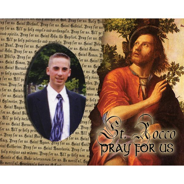 St Rocco (Roch) Pick Your Saint Confirmation Frame