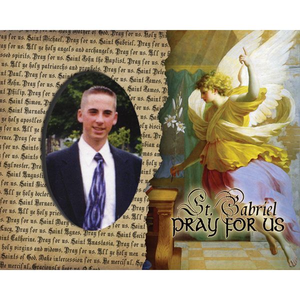 St Gabriel Pick Your Saint Confirmation Frame