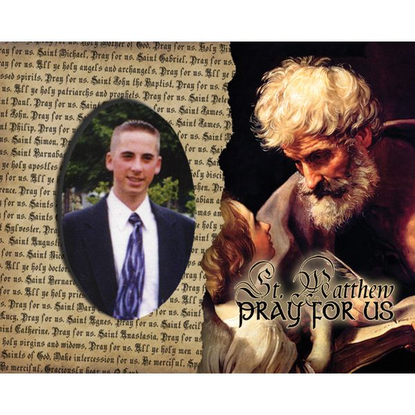 St Matthew Pick Your Saint Confirmation Frame