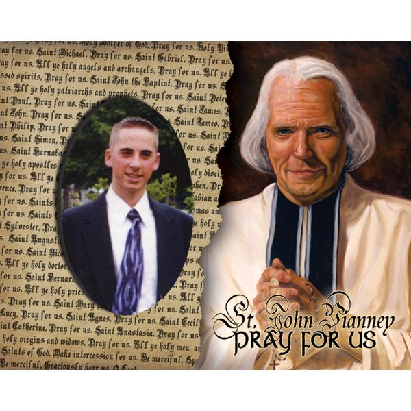 St John Vianney Pick Your Saint Confirmation Frame