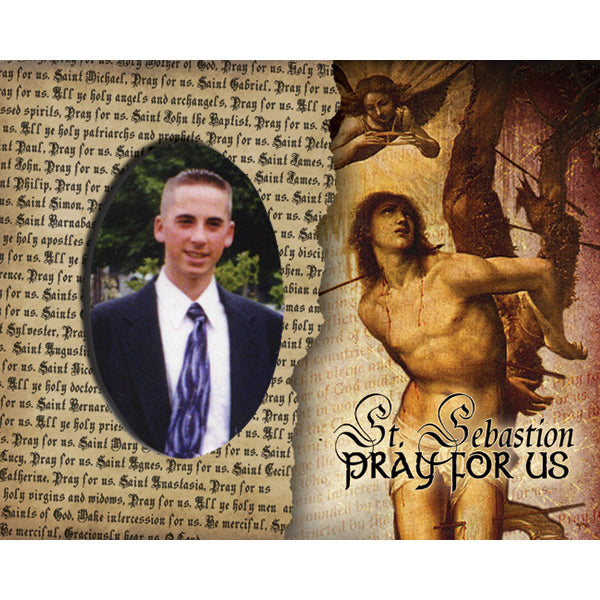 St Sebastian Pick Your Saint Confirmation Frame