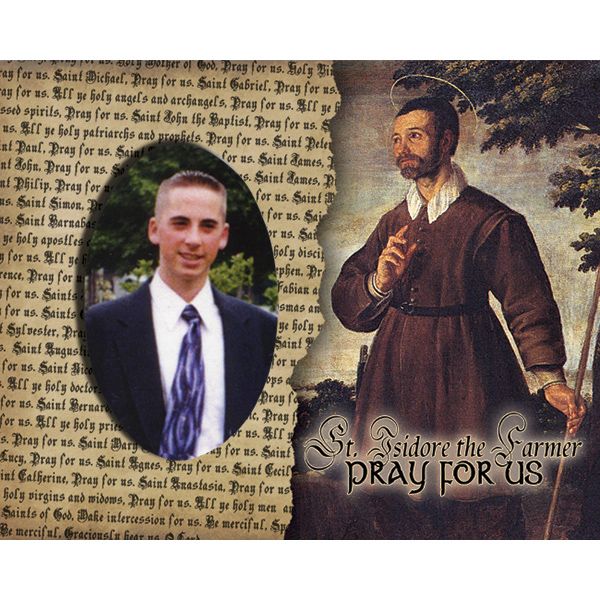 St Isidore the Farmer Pick Your Saint Confirmation Frame