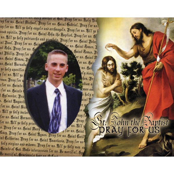 St John the Baptist Pick Your Saint Confirmation Frame