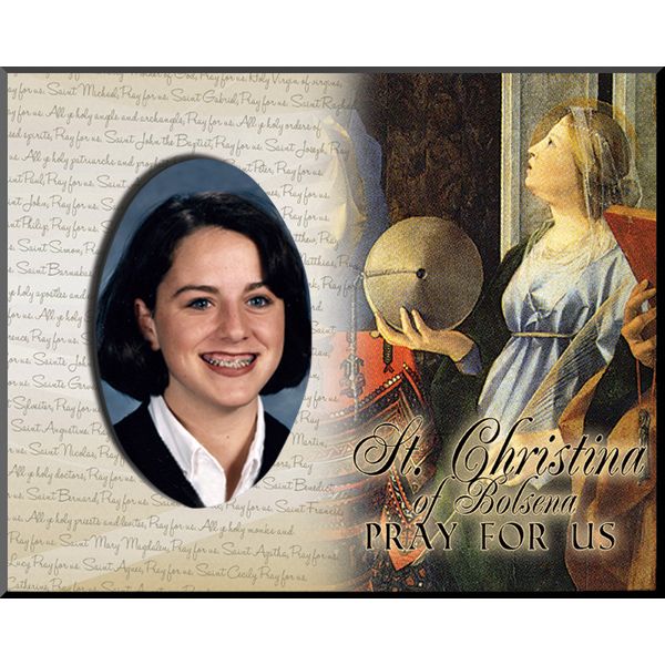 St Christina Pick Your Saint Confirmation Frame