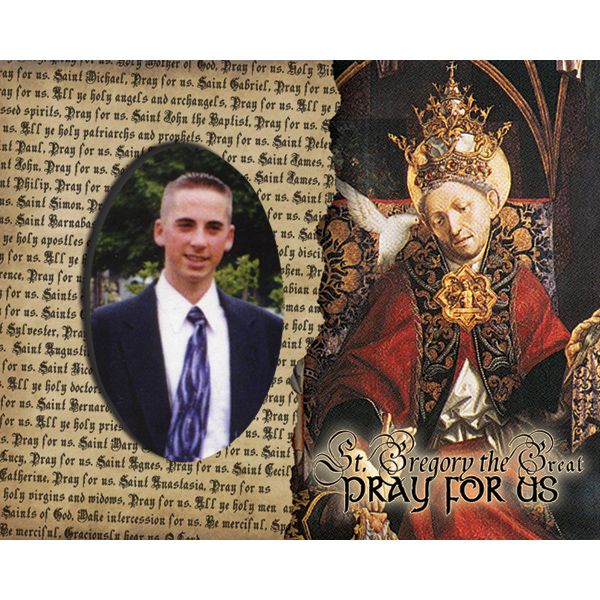 St Gregory the Great Pick Your Saint Confirmation Frame