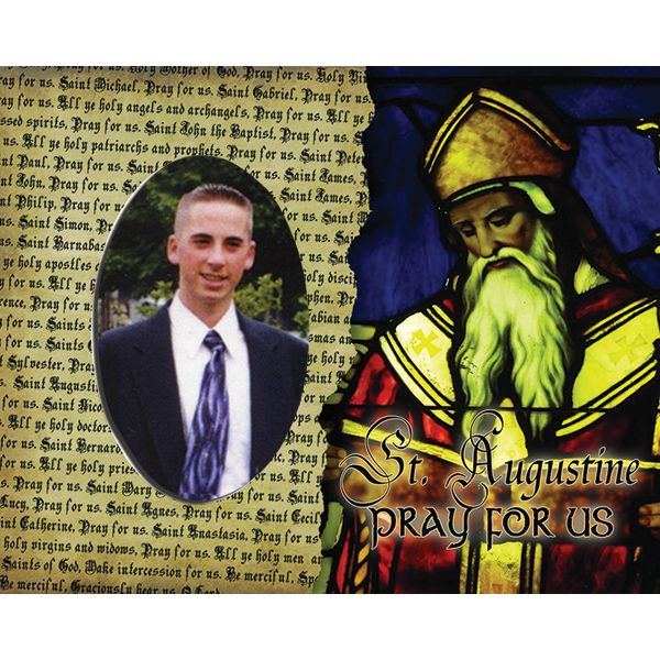 St Augustine Pick Your Saint Confirmation Frame