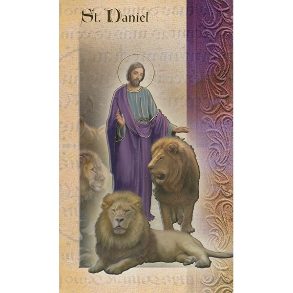 St Daniel Mini Lives of the Saints Holy Card