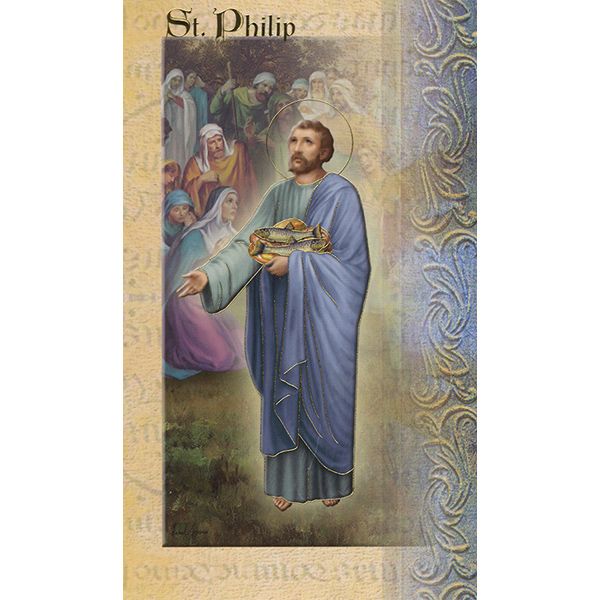 St Philip Mini Lives of the Saints Holy Card