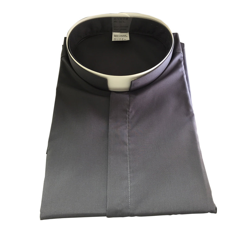 Solivari Dark Grey Roman Short Sleeve Shirt