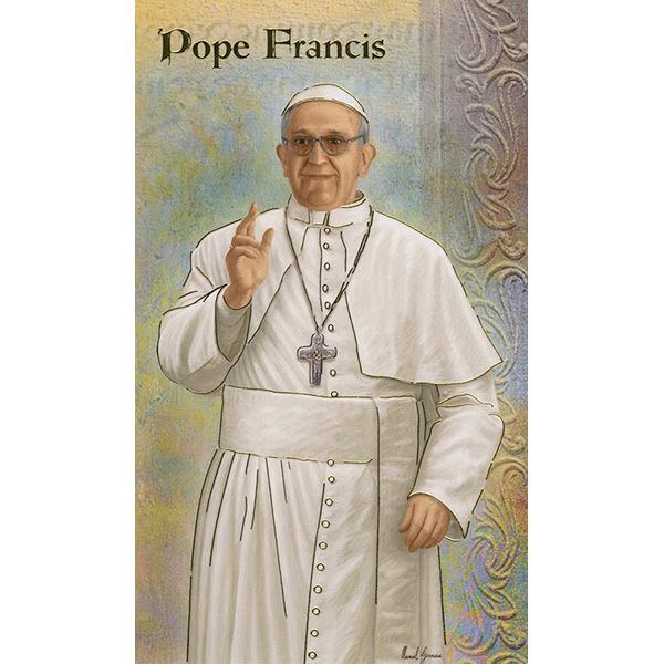 Pope Francis Mini Lives of the Saints Holy Card