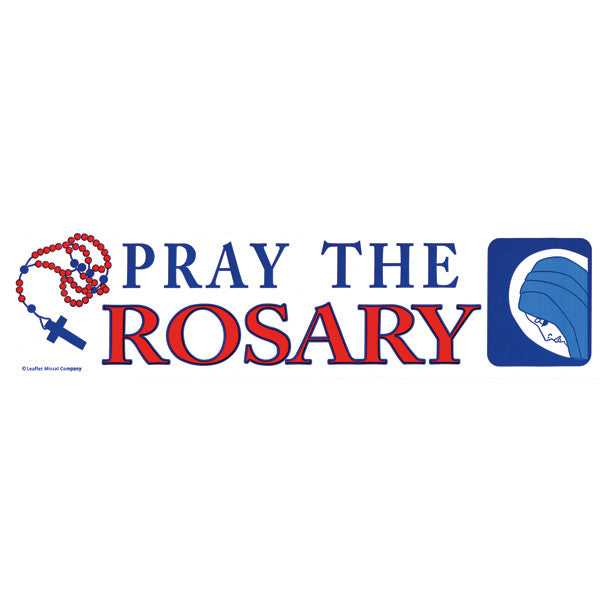 Pray The Rosary Bumper Sticker