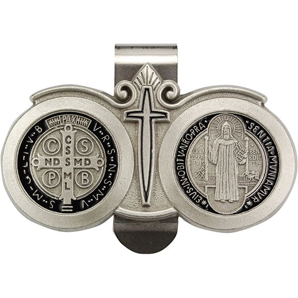 St Benedict Medal Visor Clip