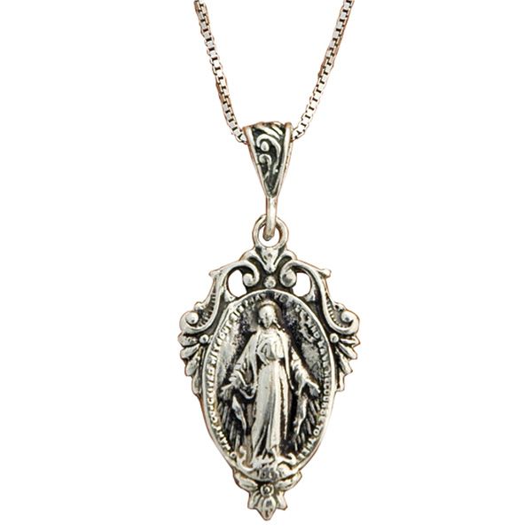 Sterling Silver Heirloom Miraculous Medal