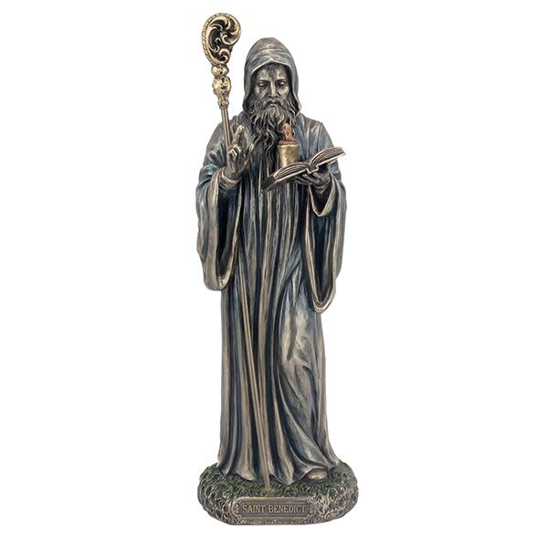 St Benedict Bronze Statue