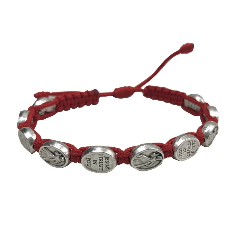 Divine Mercy Red Cord Bracelet