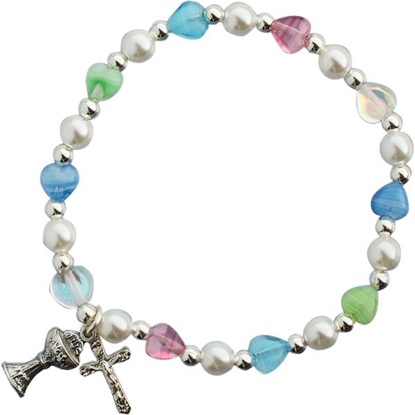 Multi Color Stretch Communion Bracelet