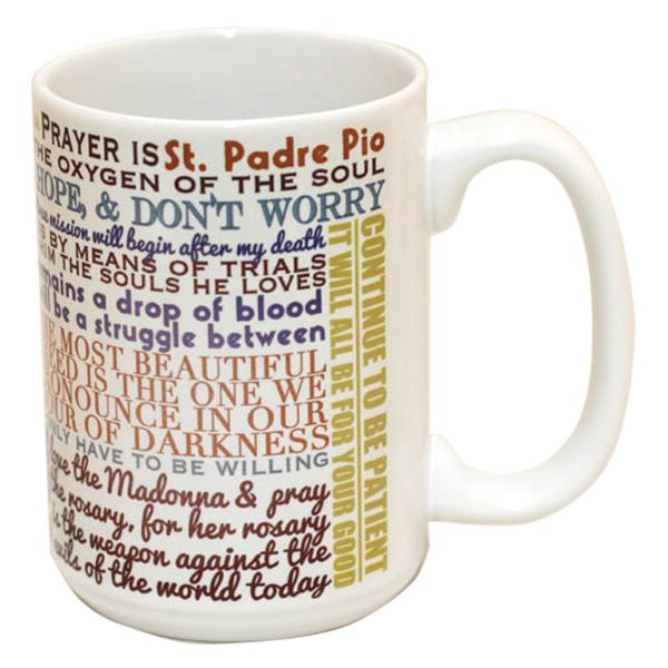 St Padre Pio Quotes Mug