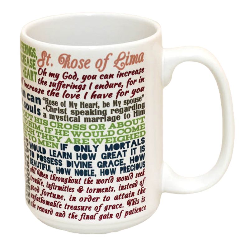 St Rose of Lima Quotes Mug