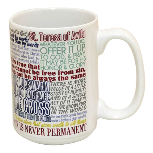 St Teresa of Avila Quotes Mug
