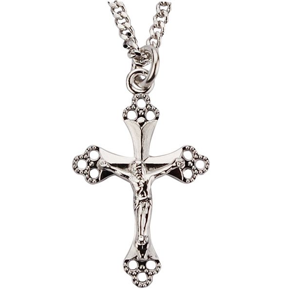 Sterling Silver Crucifix Medal