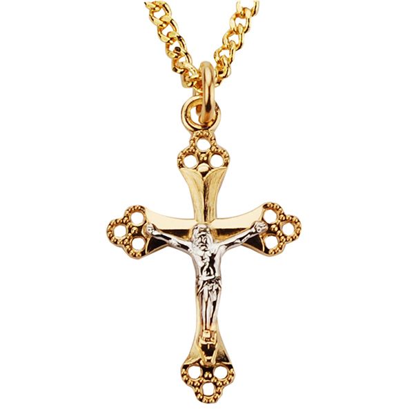 Two-Toned GF Crucifix