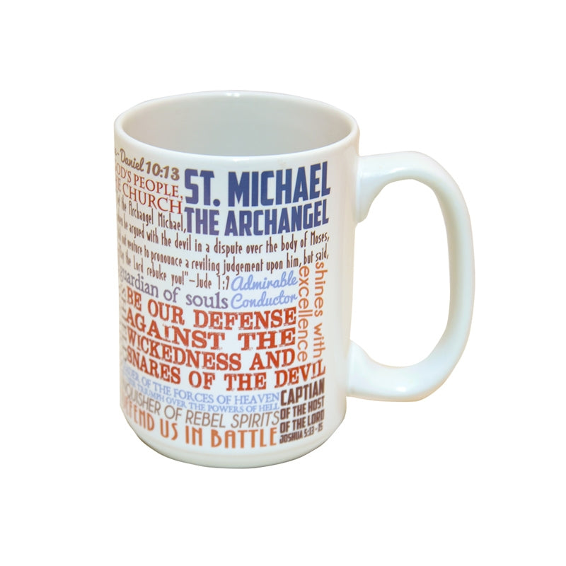St Michael the Archangel Quotes Mug