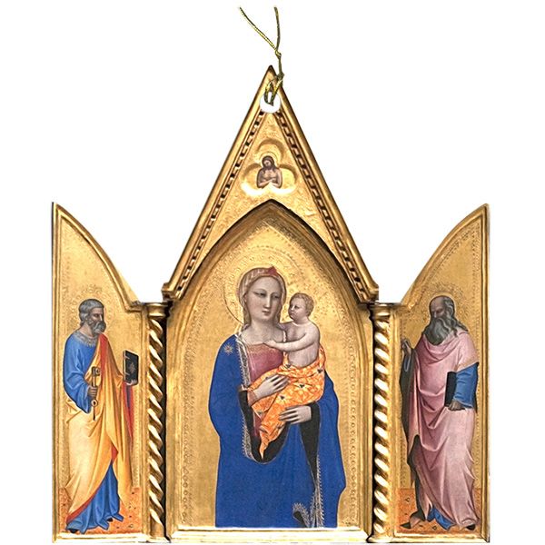 Madonna with Sts Peter & Paul Cutout Ornament