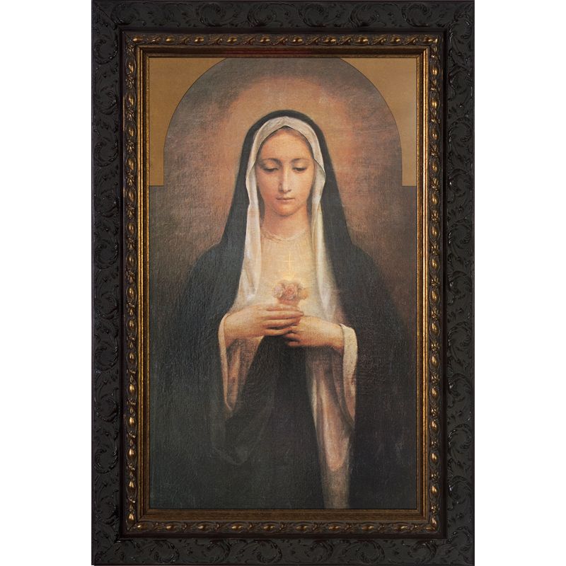 Antique Immaculate Heart of Mary Picture