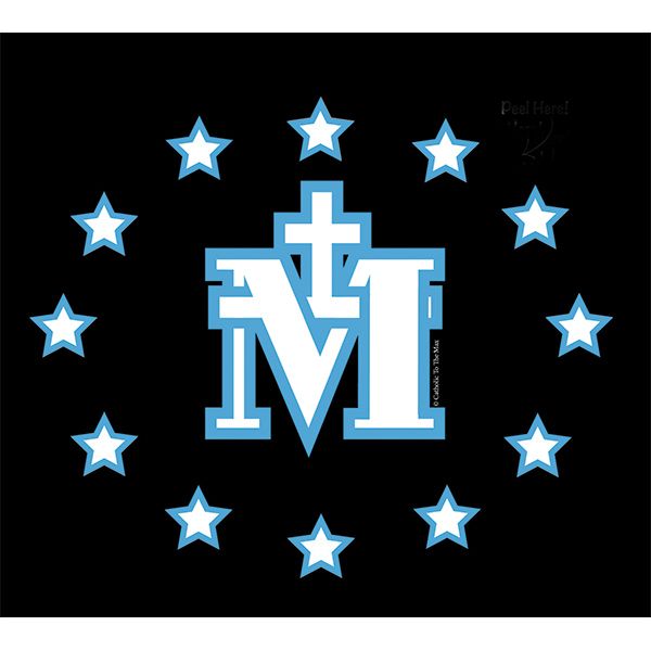 Miraculous Medal White Decal